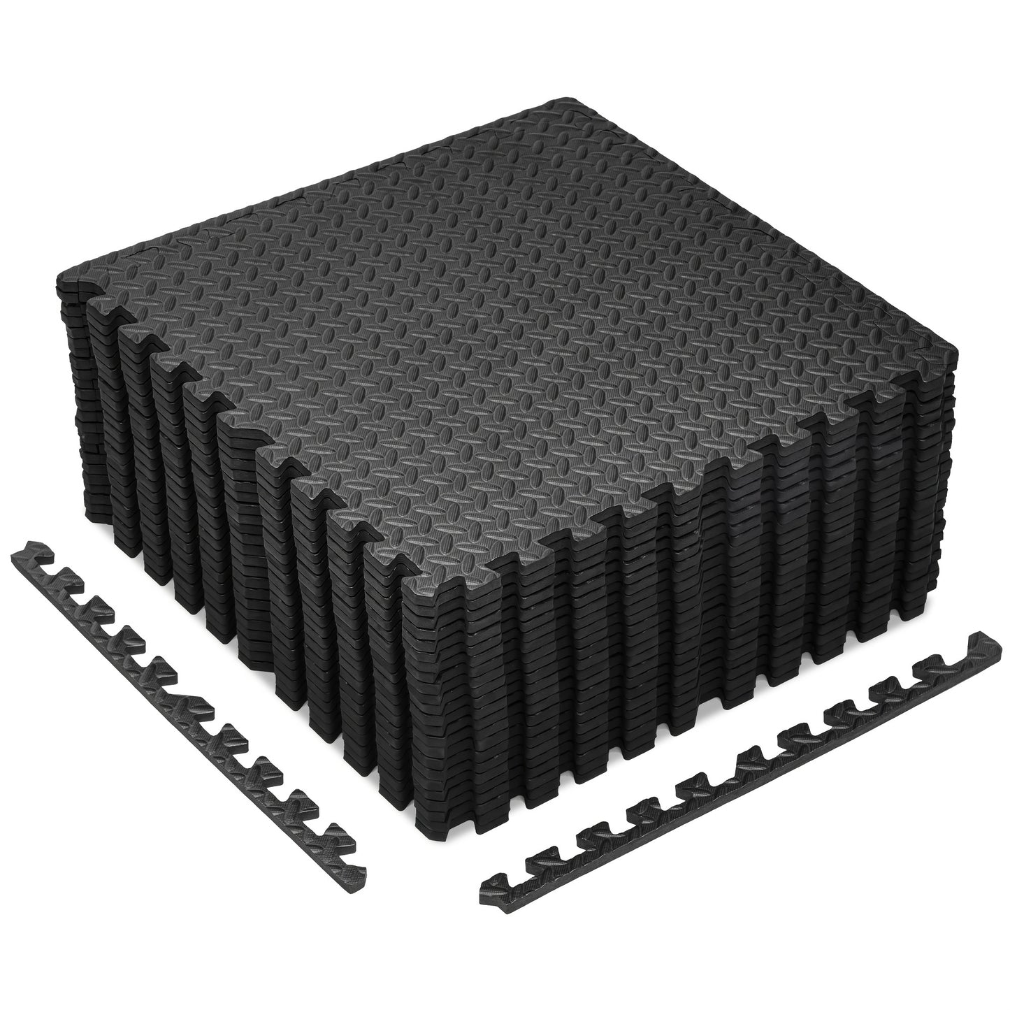 24 Piece EVA Foam Exercise Mat Set Interlocking Tiles for Home Gym MMA Gymnastics Non Slip Protective Flooring