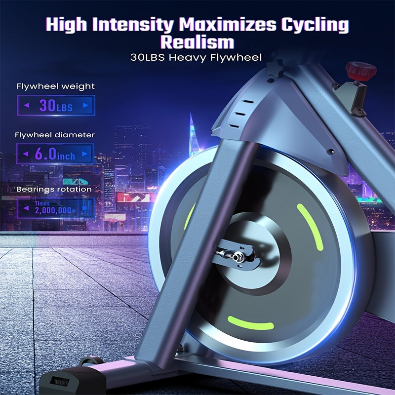 100 Micro-Adjustable Resistance Levels Indoor Exercise Bike