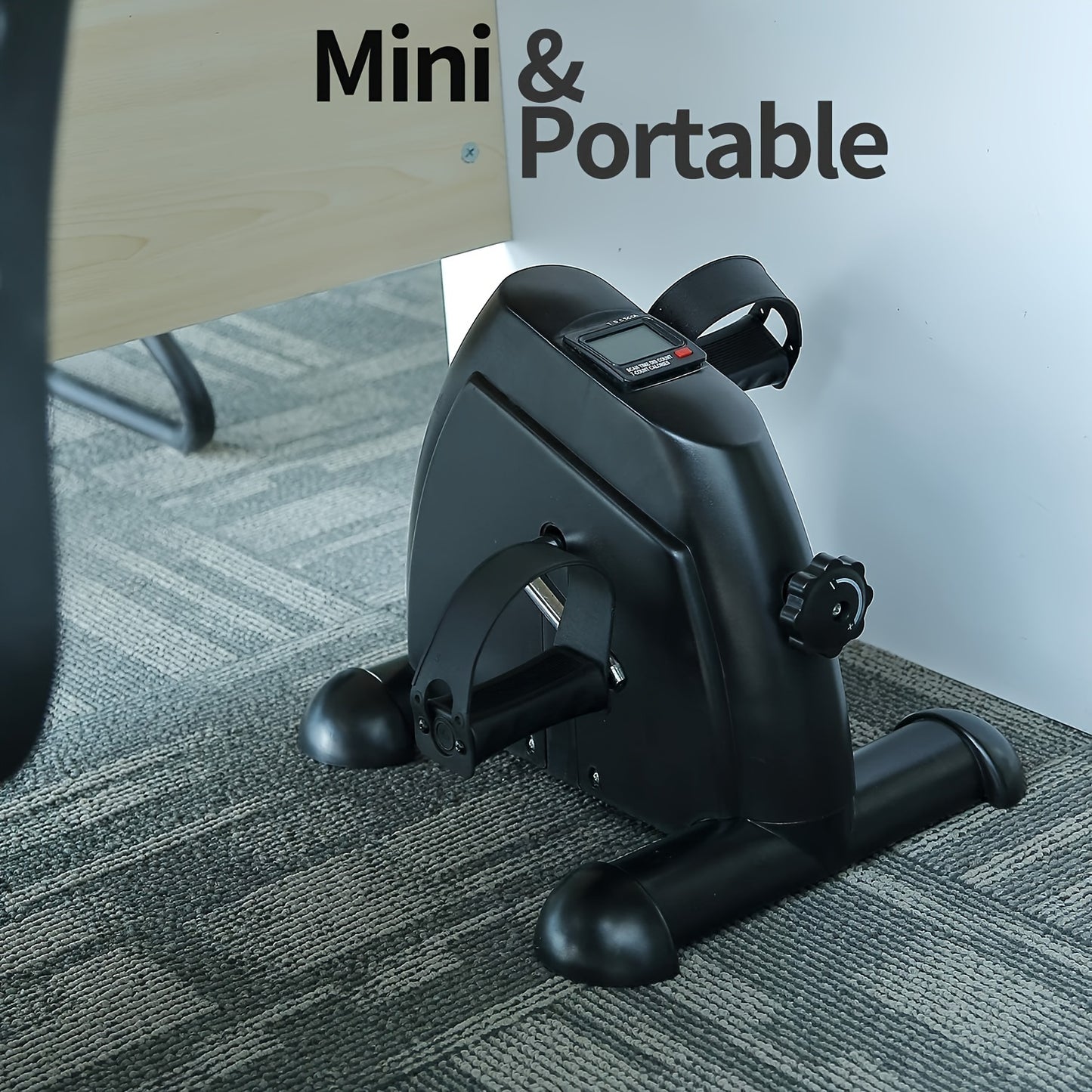 Himaly Compact Under Desk Exercise Bike - Adjustable Resistance