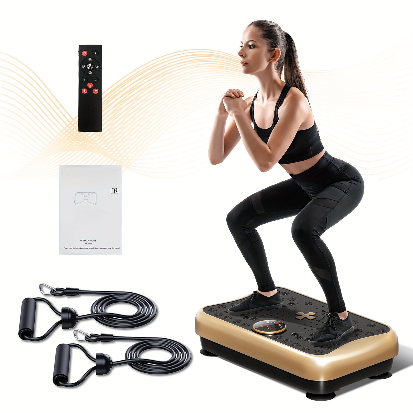 Vibration Plate Exercise Machine, 3D Vibrating Board