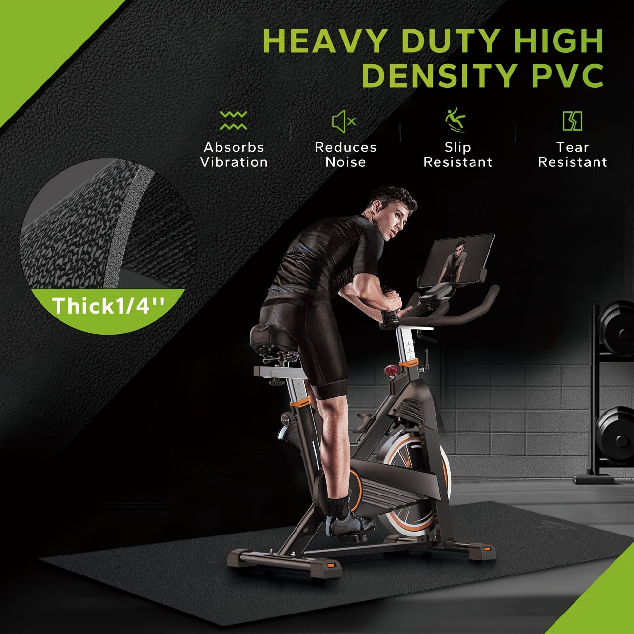 2.5x5 ft Exercise Equipment Mat