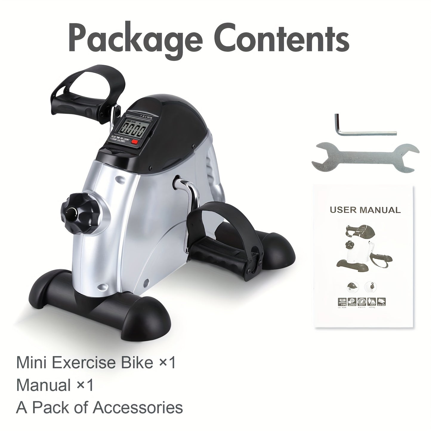Mini Exercise Bike, Under Desk Bike Pedal Exerciser