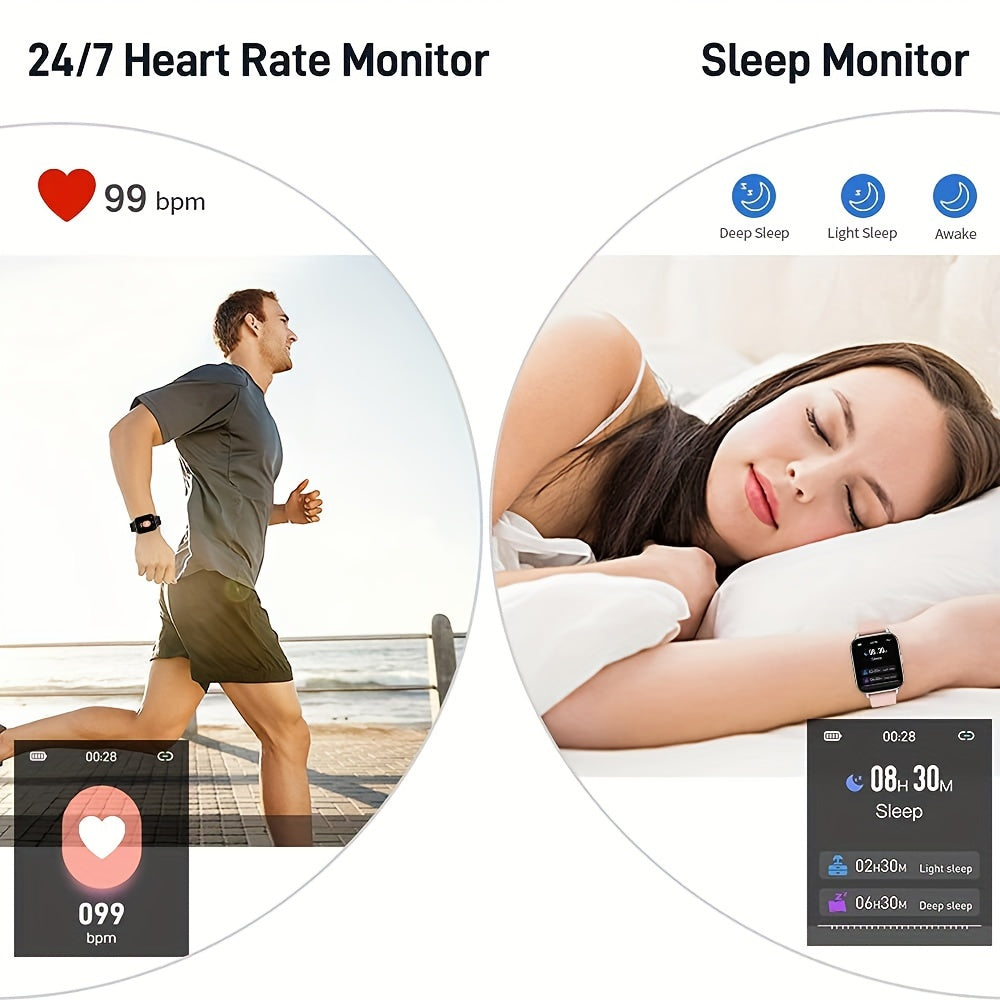 P32 smartwatch, female and male fitness activity tracker