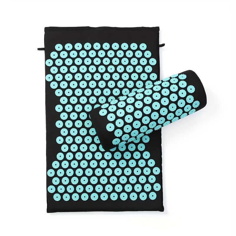 Relaxing 3-Piece Acupressure Mat Set with Pillow and Carry Bag