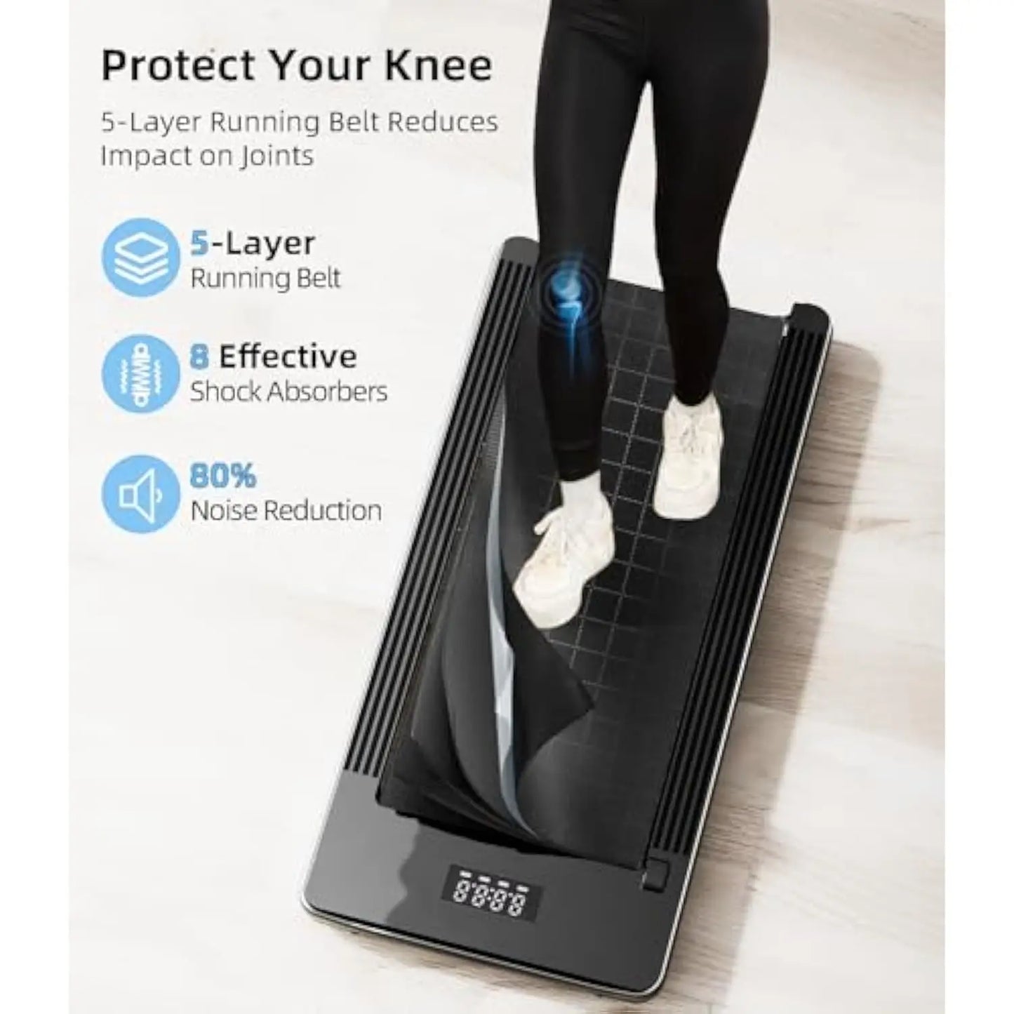 Walking Pad Under Desk Treadmill Portable for Home Office