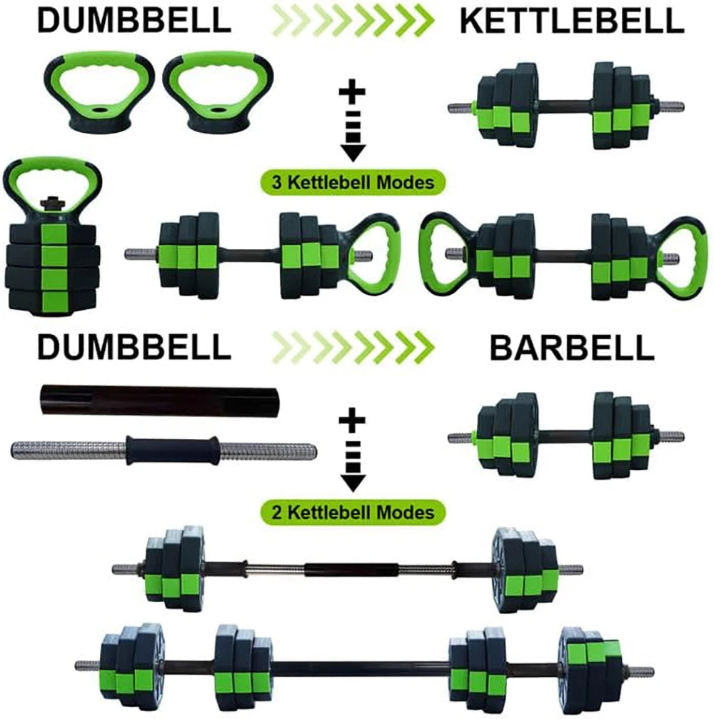 4 In 1 Adjustable Dumbbell Set 44lbs Weight Set Octagon