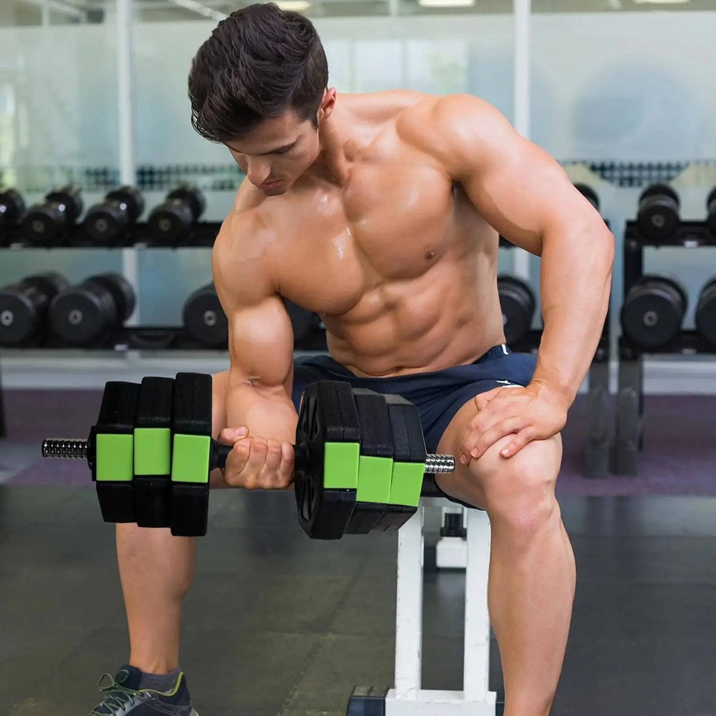 4 In 1 Adjustable Dumbbell Set 44lbs Weight Set Octagon