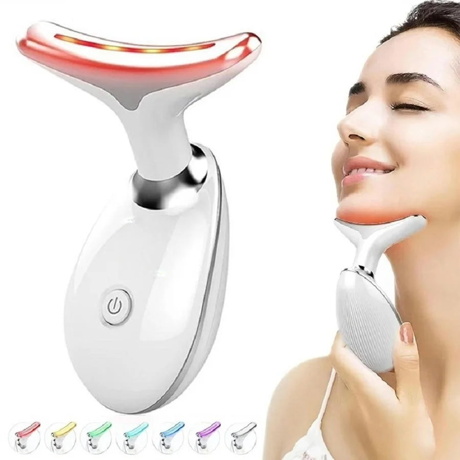 Vibrating Neck Device Beauty Gift Portable USB Charging Massager