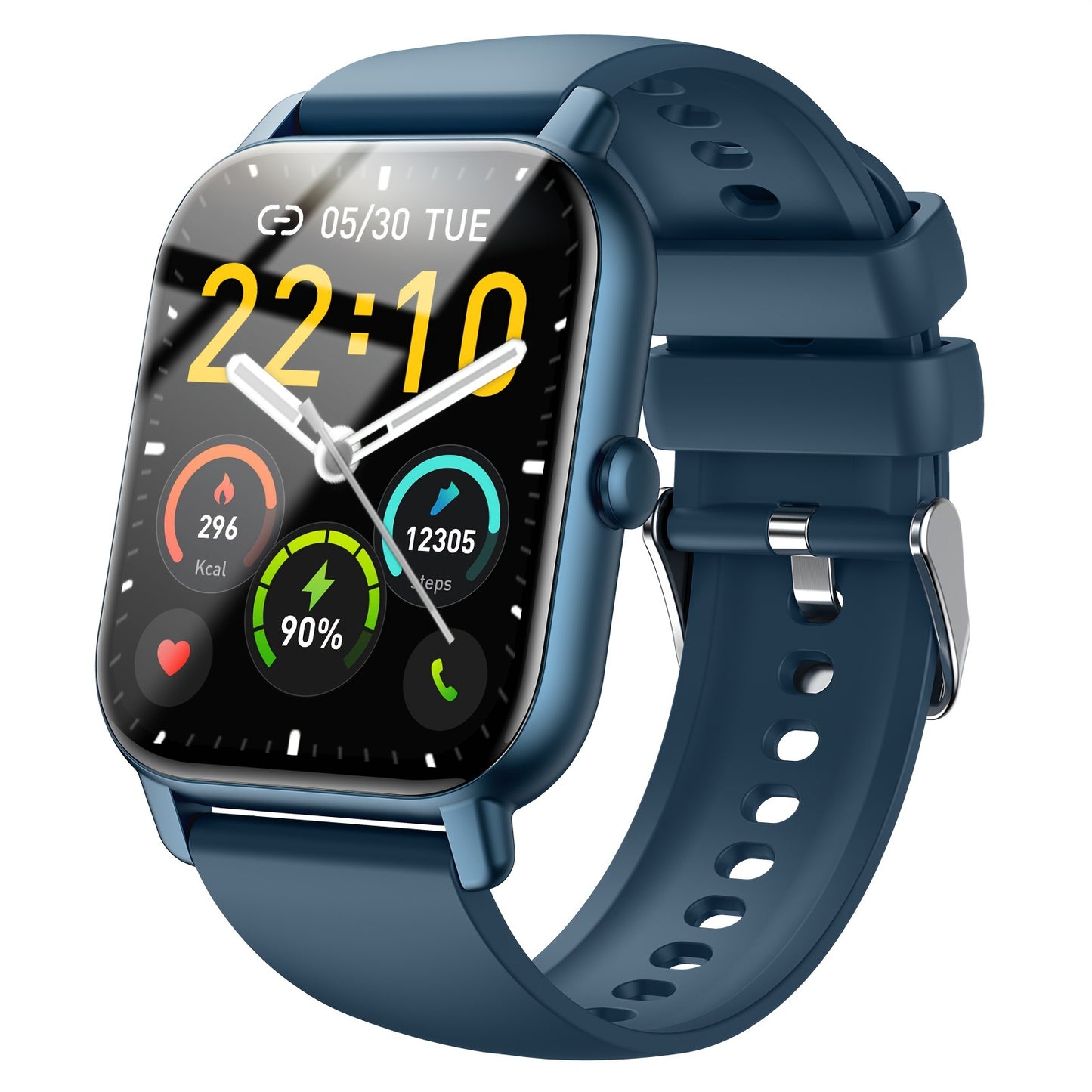 p66 Smartwatch (answering/making calls), 1.8-inch (approximately 1.85 inch) men's and women's smartwatch