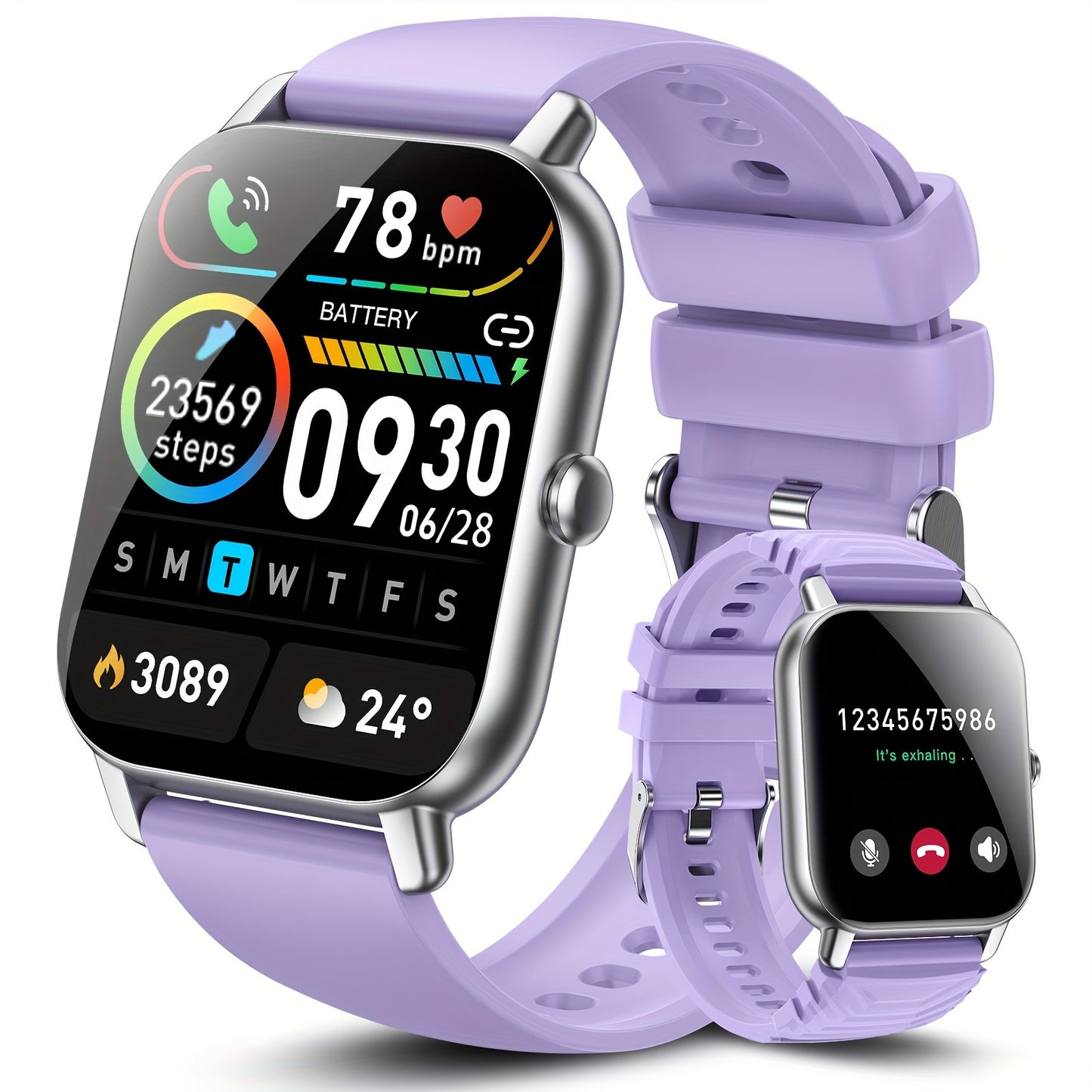 (Answer/Make Calls), 1.85" Smartwatch for Men Women