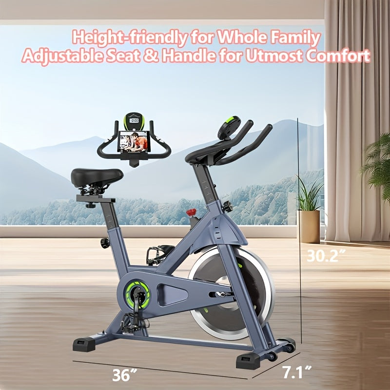 100 Micro-Adjustable Resistance Levels Indoor Exercise Bike