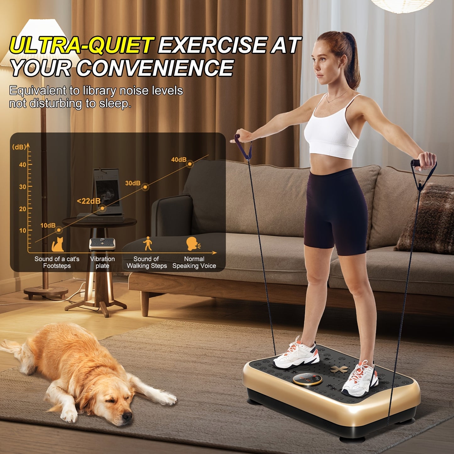 Vibration Plate Exercise Machine, 3D Vibrating Board