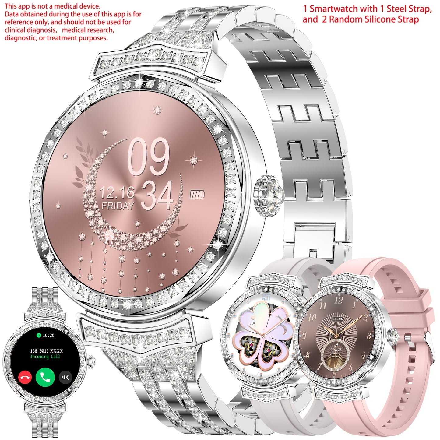 1.32” AMOLED Smart Watch For Women, Answer/Make Calls