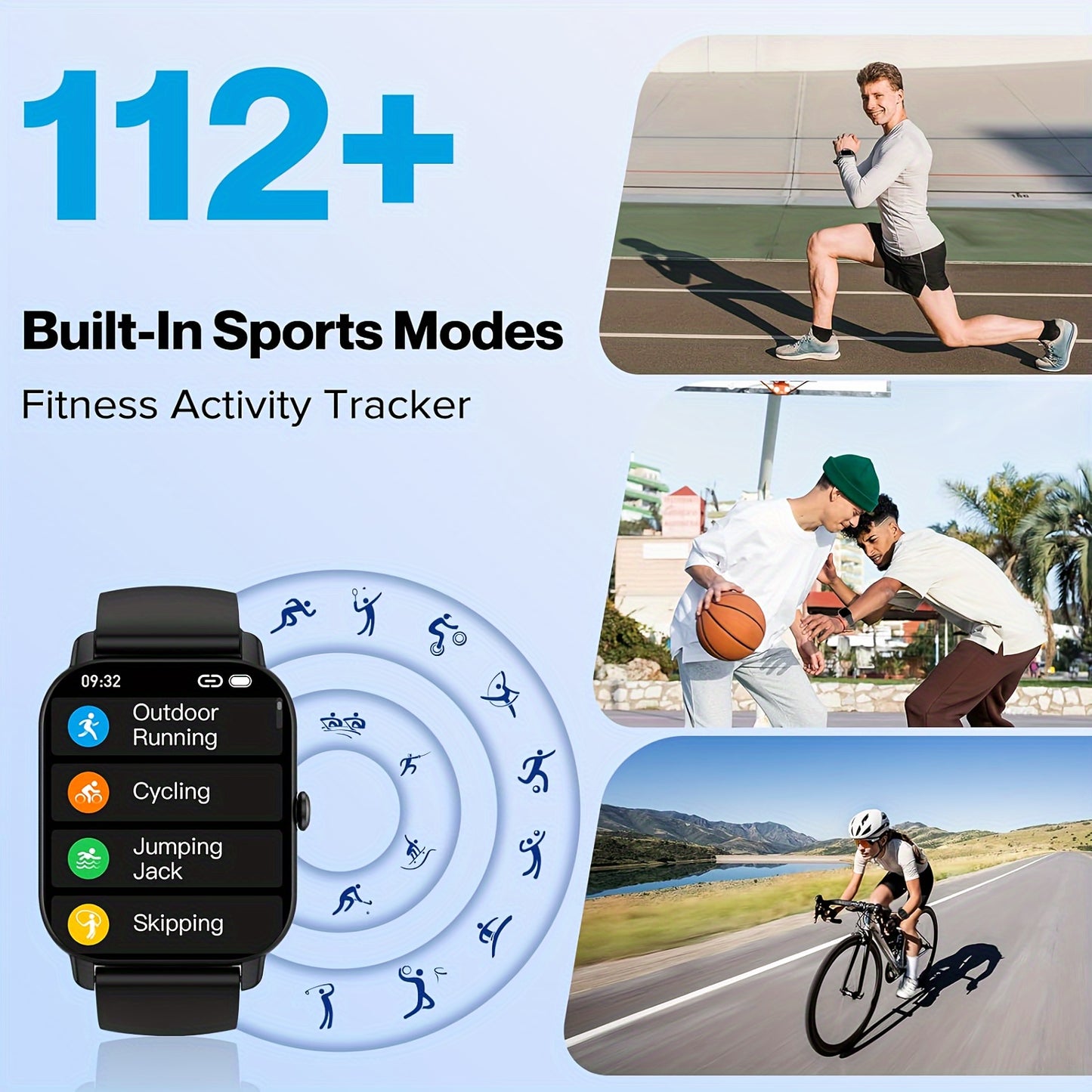 (Answer/Make Calls), 1.85" Smartwatch for Men Women