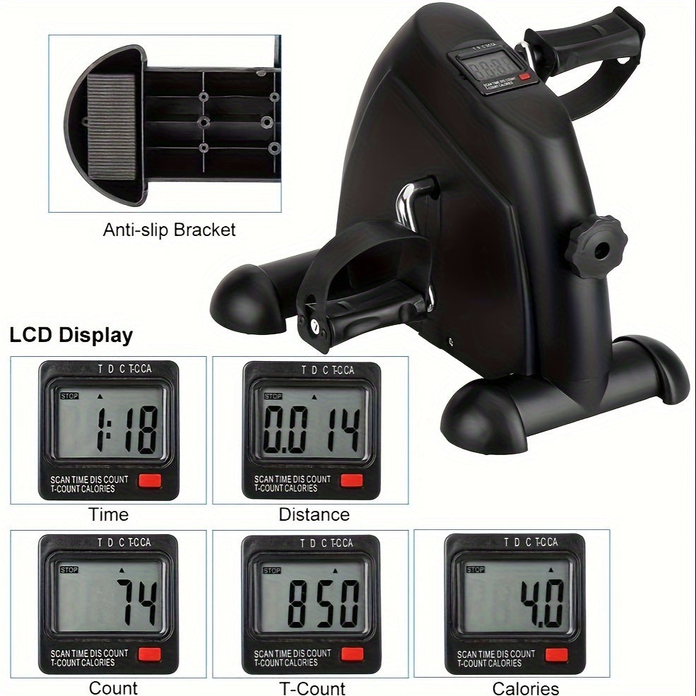 Himaly Compact Under Desk Exercise Bike - Adjustable Resistance