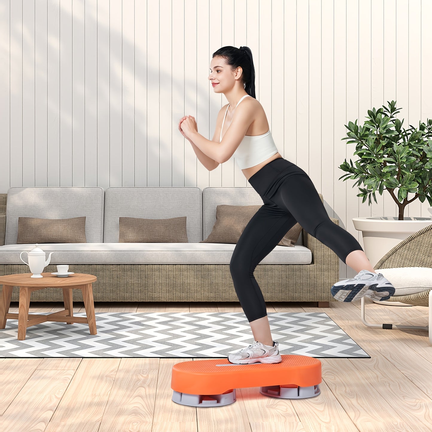 1pc Adjustable Workout Aerobic Stepper