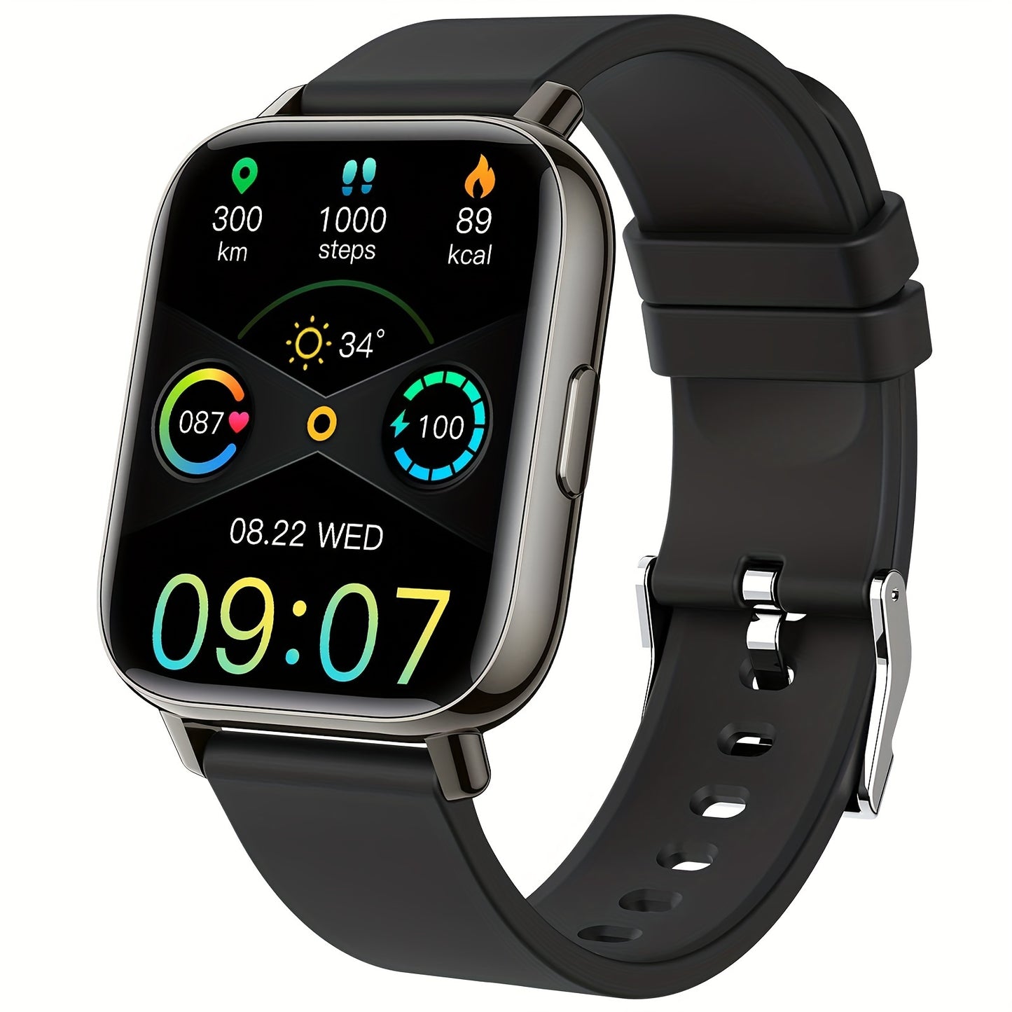 P32 smartwatch, female and male fitness activity tracker