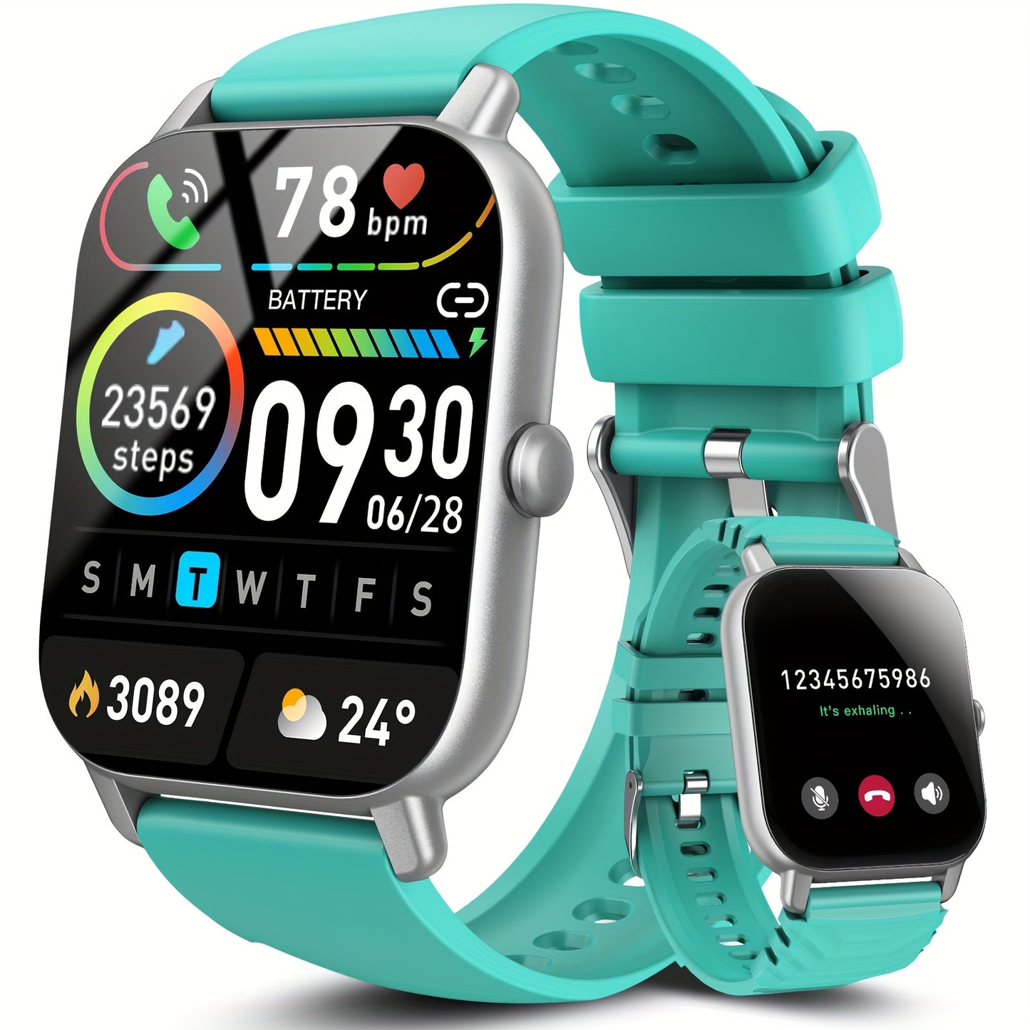 (Answer/Make Calls), 1.85" Smartwatch for Men Women