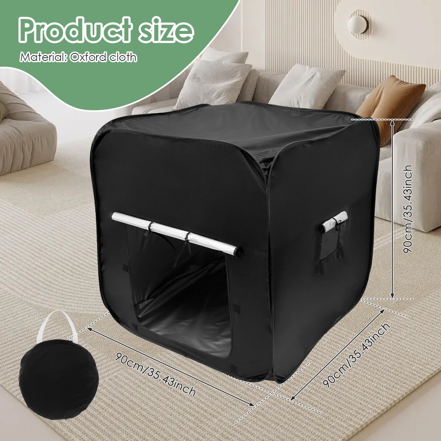 Portable Foldable Blackout Sensory Tent - Instant pop-up