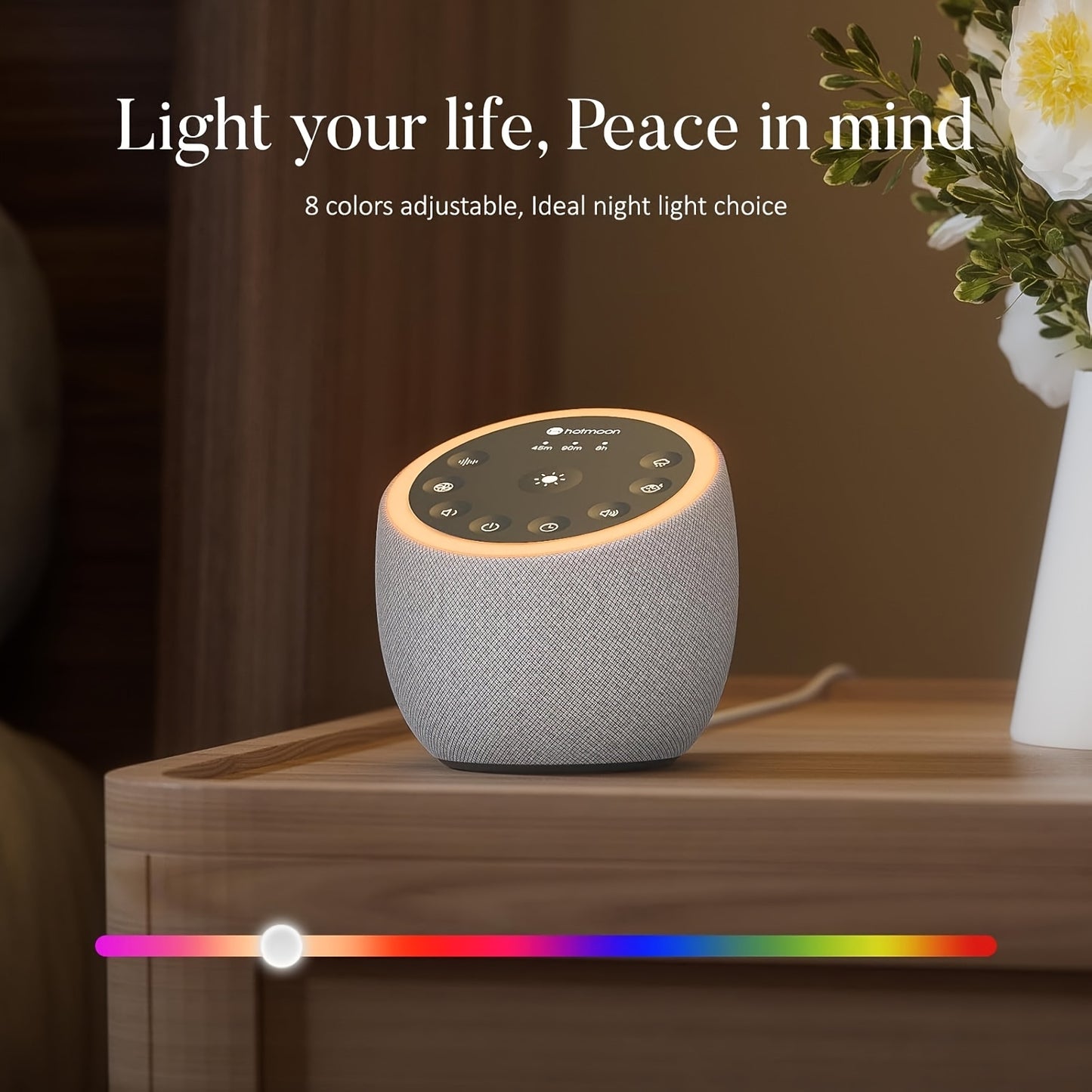 Hotmoon Cocoon White Noise Machine 40 Soothing Sounds