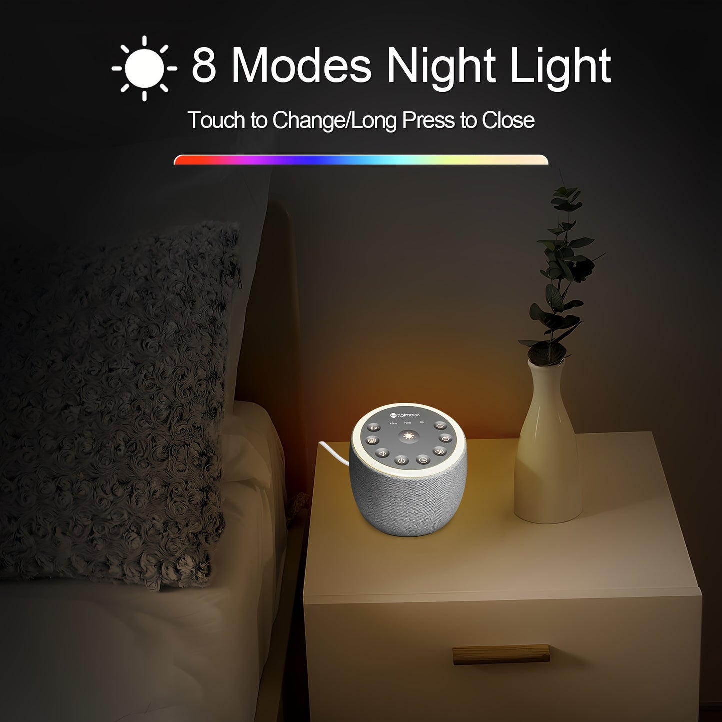 Hotmoon Cocoon White Noise Machine 40 Soothing Sounds