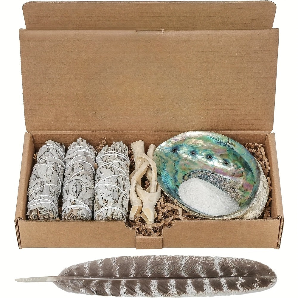 [Natural Elements] Complete Sage Smudge Kit with White Sage Sticks