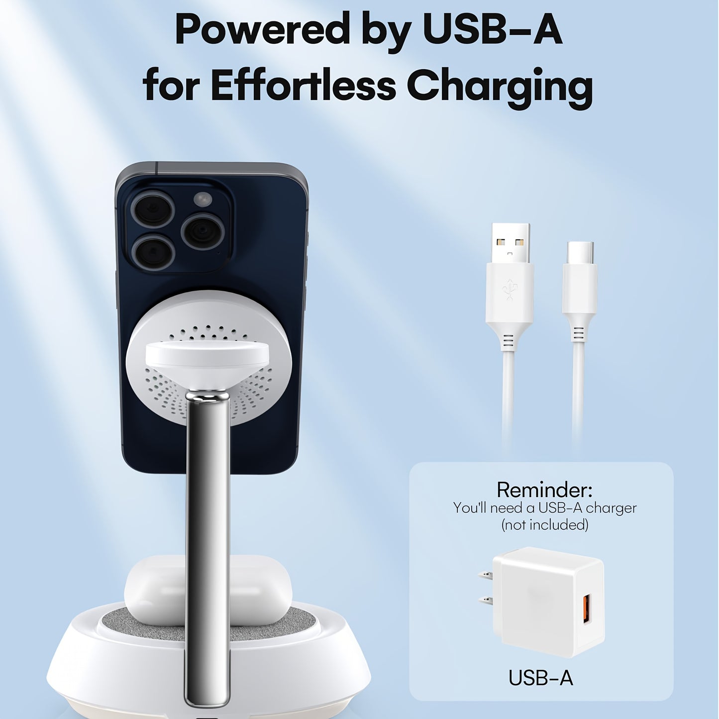 ZEEHOO Wireless Charging Station, CubeTrick-X Qi2 15W Fast Charge