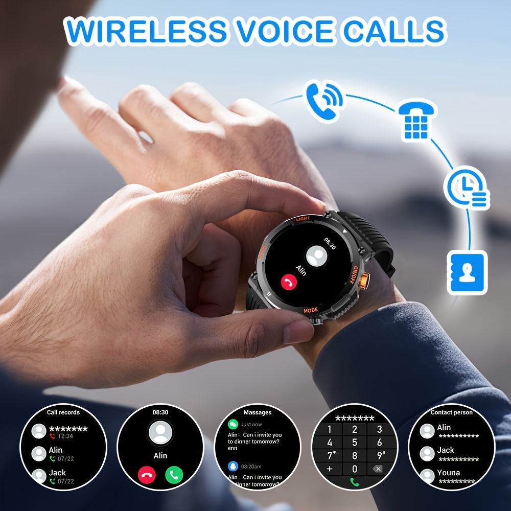 QTLLBT Smart Watch, Wireless Phone Answering, Outdoor Sports Watchmen