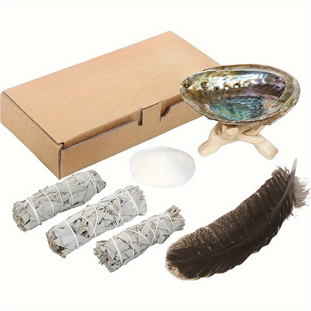 [Natural Elements] Complete Sage Smudge Kit with White Sage Sticks