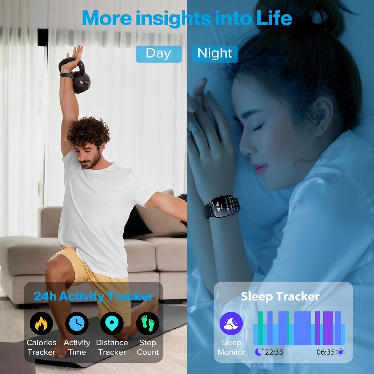 (Answer/Make Calls), 1.85" Smartwatch for Men Women
