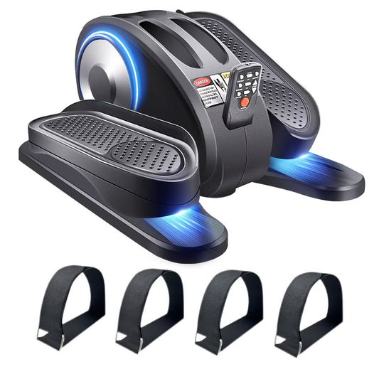 Under Desk Elliptical Machine With 4pcs Pedal Straps