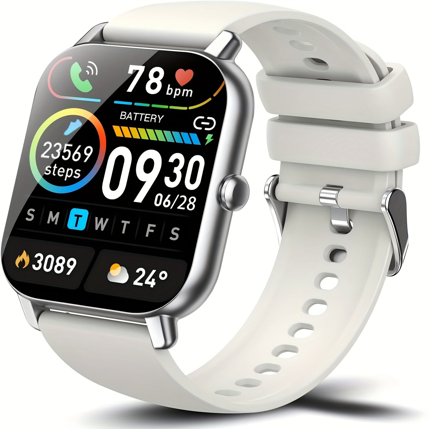 (Answer/Make Calls), 1.85" Smartwatch for Men Women