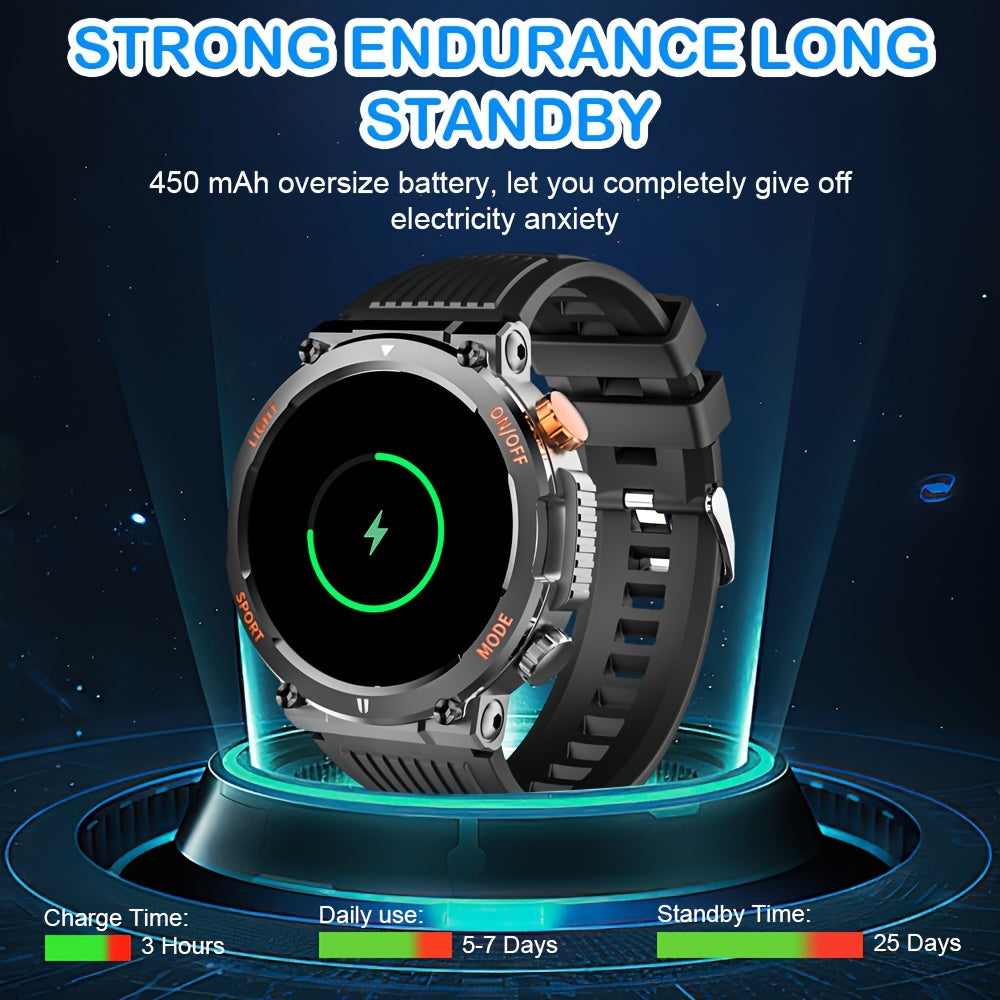 QTLLBT Smart Watch, Wireless Phone Answering, Outdoor Sports Watchmen