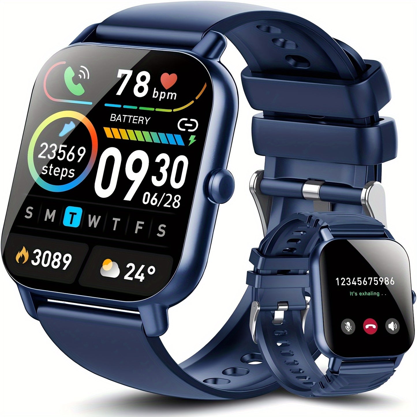 (Answer/Make Calls), 1.85" Smartwatch for Men Women